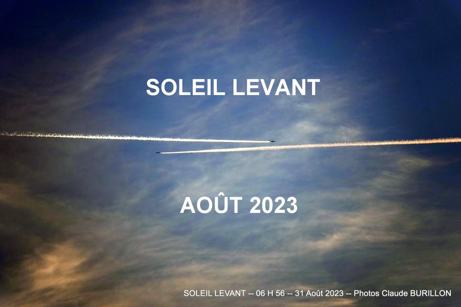 Photographe Claude Burillon : LEVER DE SOLEIL AOUT 2023