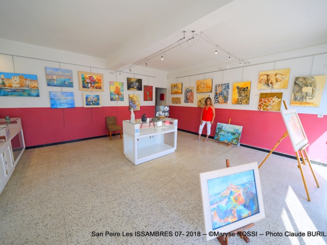 Photographe Claude Burillon : EXPOSITION Maryse ROSSI LES ISSAMBRES JUILLET 2018