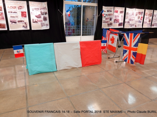 Photographe Claude Burillon : EXPO SALLE PORTAL STE MAXIME -- LE SOUVENIR FRANCAIS 14-18