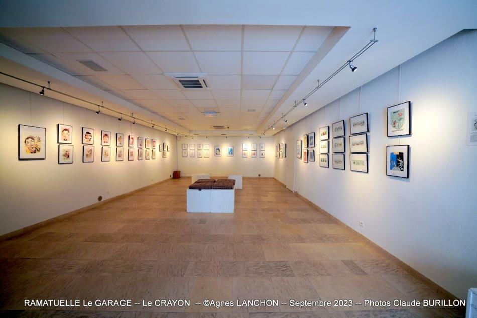 Photographe Claude Burillon : LE GARAGE RAMATUELLE  Le CRAYON Agnes LANCHON 09- 2023