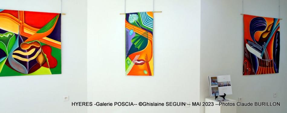 Photographe Claude Burillon : HYERES Galerie Poscia -- Ghislaine SEGUIN -- Mai 2023