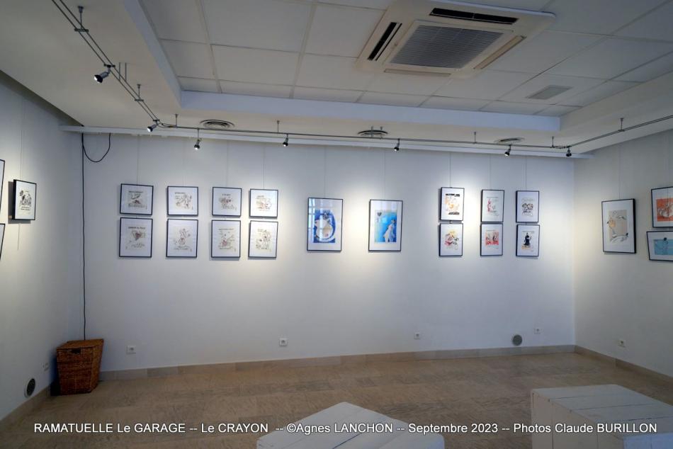 Photographe Claude Burillon : LE GARAGE RAMATUELLE  Le CRAYON Agnes LANCHON 09- 2023
