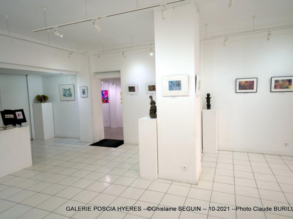 Photographe Claude Burillon : Galerie POSCIA HYERES -- Ghislaine SEGUIN -- Octobre 2021
